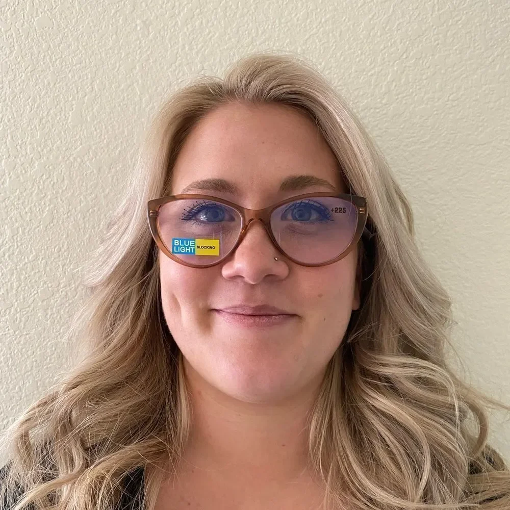 💼Fashion Readers, Plastic Frame Tan/Clear Frames, Neutral, Cat Eye